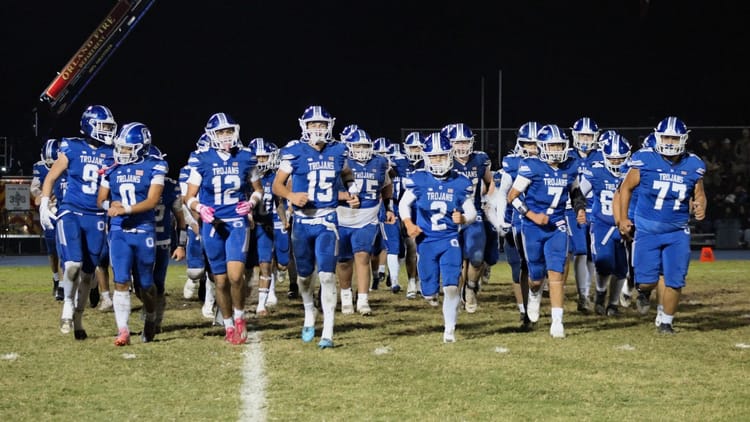 Trojan football team overpowers West Valley 42-14 in playoff opener