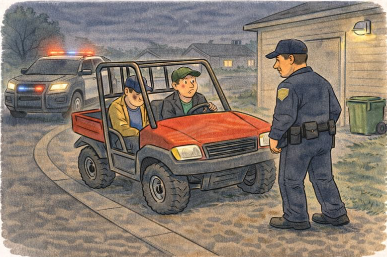 UTVs, fireworks, gas meters, and more: This week with the OPD, Dec. 17-28, 2025