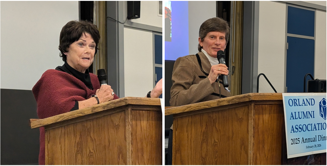 Orland Alumni Association honors Beverly Ferris Hansen, Tara Lepp at annual dinner